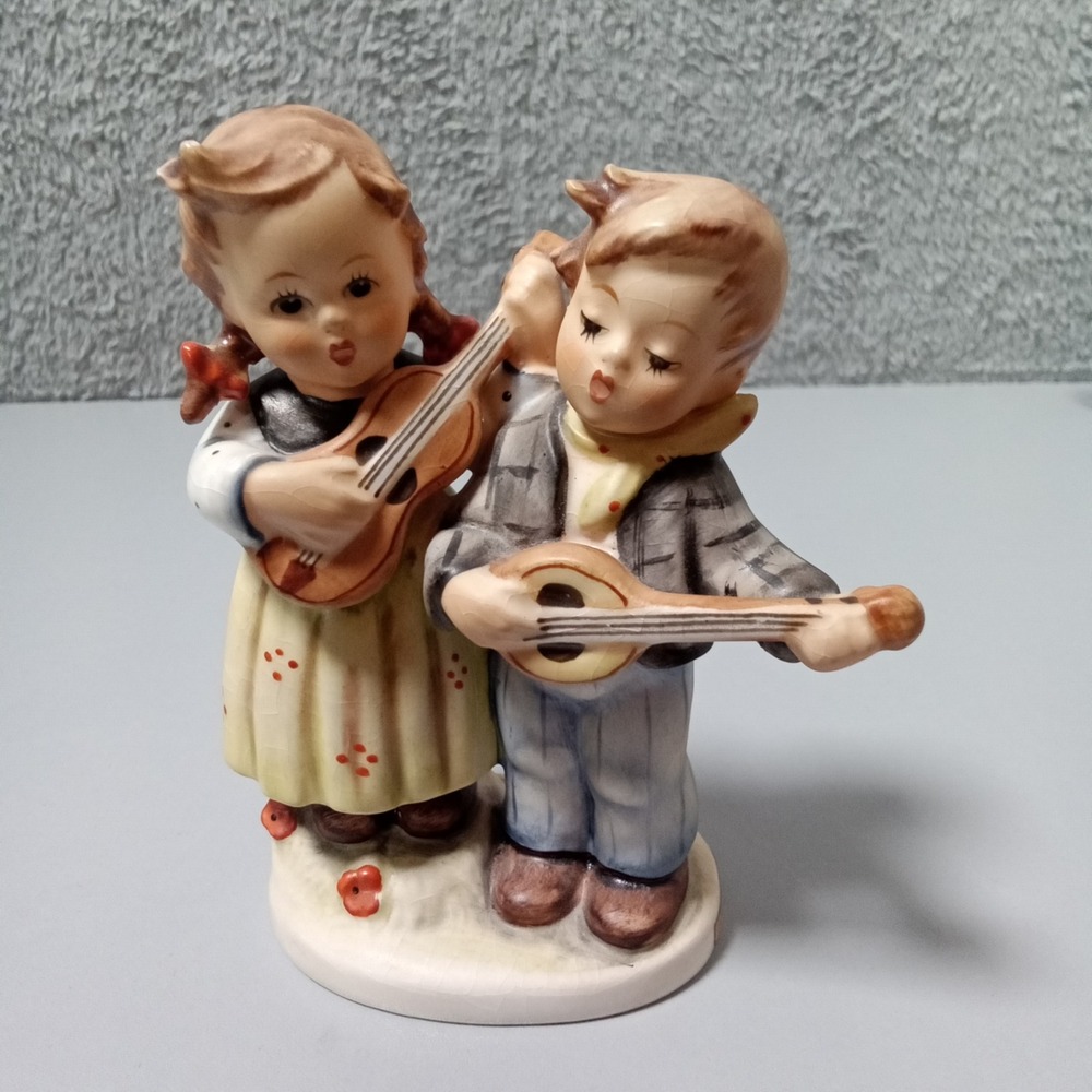 Vintage Happy Days Porcelain Figurine West Germany Musical Boy‎ Girl 4 Inch